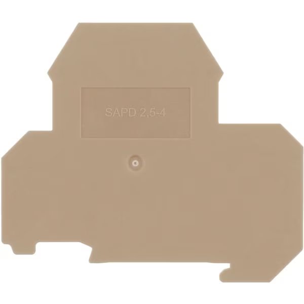 SAPD 2.5-4, End plate, Width 1.5 mm, BG, Conta-Clip, Mfr#: 17292.2